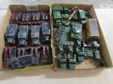 2 trays of Lesney military and Pickfords die cast toys.