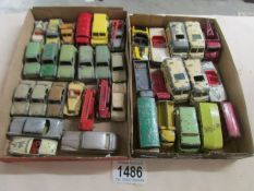 2 trays of early Lesney die cast toys, approximately 37.