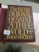 A Folio Society copy of 'The Benedictional of Saint Aethelwold'.