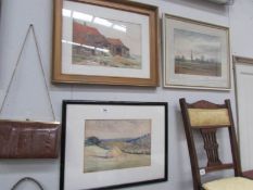 3 framed and glazed watercolours.