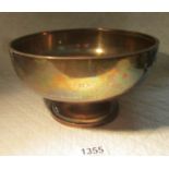 A large hall marked silver bowl, 23 ounces (670 grams).