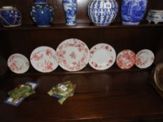 6 various plates including Royal Crown Derby.
