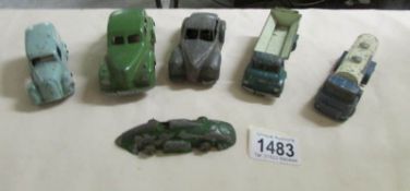 A quantity of die cast Budgie Charbens Timpo die cast vehicles.