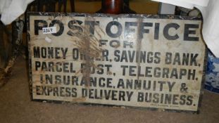 An old Post Office enamel sign.