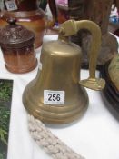 A large brass bell.