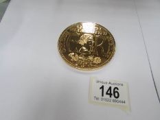 A Queen Elizabeth II Golden Jubilee medallion,.