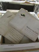 A collection of old legal documents including indentures,