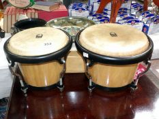 A pair of Toca bongo drums
