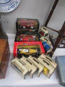 8 'Days Gone By' die cast cars, a 'Fina' Morris Minor and 3 Burago cars being Jaguar,