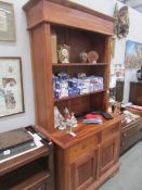 A stained pine dresser.