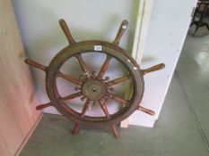 A ship's wheel, middle eastern ship.