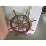 A ship's wheel, middle eastern ship.