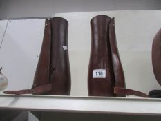 A pair of vintage leather gaiters.