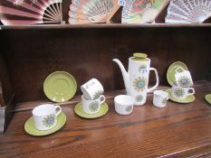 A retro coffee set.