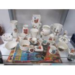 19 pieces of Goss china (1 piece a/f) and 8 items of other crested ware.