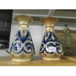 A pair of 19th century stoneware pottery vases from Canal Potteries, stamped T. Smith & Co.