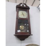 An old wall clock.