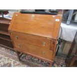 An oak bureau.