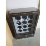 A Rapport, London 12 piece watch winder. (no key and no cable)