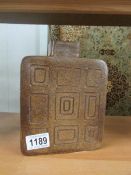 A 'Block' art pottery vase (possibly Tremar) initialed on bottom 'CAB'.