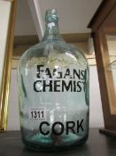 An Irish Fagan's chemist bottle.