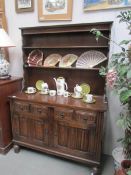 An oak dresser.