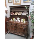 An oak dresser.