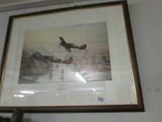A limited edition of 1500 print after Robert Taylor entitled 'Victory Salute' with signatures of