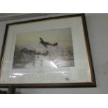 A limited edition of 1500 print after Robert Taylor entitled 'Victory Salute' with signatures of