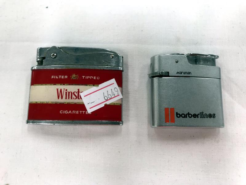A mixed lot of cigarette lighters including 'Winston' cigarette advertising lighter. - Image 7 of 8