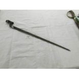 A bayonet, WDE46834, marked with eastern lettering, (64.15cm long.