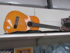 A Tanglewood TW20 Spanish guitar with soft case.