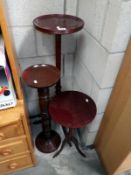 2 jardiniere tables & 1 other