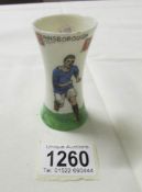 A very rare Gainsborough Trinity second division hand painted and signed small posy vase.