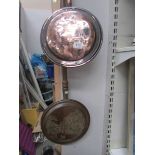 2 copper warming pans.