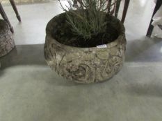 An old garden planter.