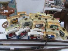 A large quantity of Lledo and Days Gone die cast model vans.