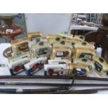 A large quantity of Lledo and Days Gone die cast model vans.