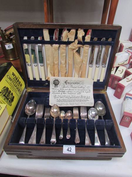 A canteen of Jacobee brand cutlery.