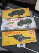 3 boxed Dinky military vehicles, 662, 667, 693.