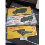 3 boxed Dinky military vehicles, 662, 667, 693.