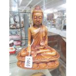 A stone Buddha figure,.