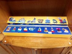 A quantity of Macdonalds/Disneyland Paris figurines in a carry box (20 in total)