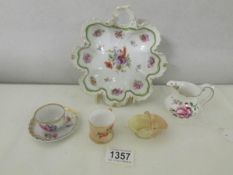 2 pieces of Royal Worcester, a Royal Crown derby jug and 2 other items.