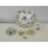 2 pieces of Royal Worcester, a Royal Crown derby jug and 2 other items.