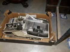 A box of old photographs.