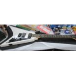 A Gainer USA 'Flying V' electric guitar (with soft case).