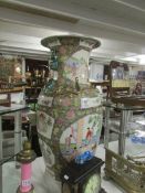 A large Chinese vase, a/f.