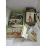 2 boxes of postcards including humour and topographical.