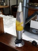 A lava lamp